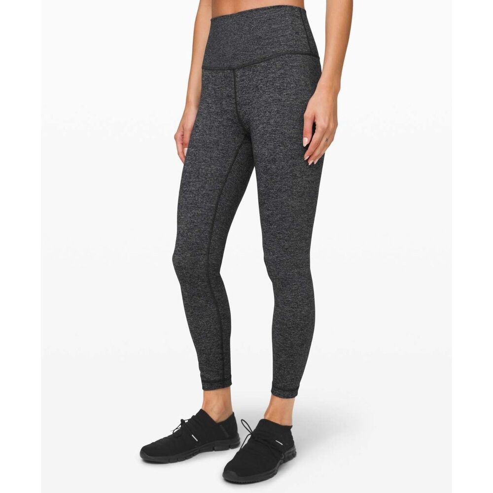 NWT Lululemon Wunder Under High-Rise Tight 25", Heathered Black, Size 10, W5BYPS